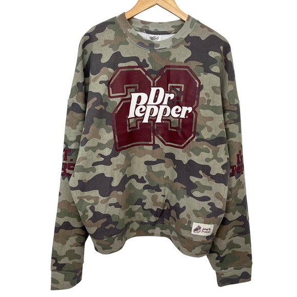 Dr. Pepper Camo Sweatshirt Women’s XL - Picture 1 of 11
